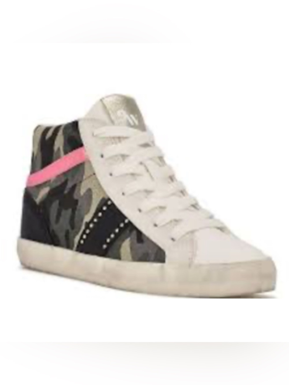Nine West 6.5 Camo Print Stunnah Women's High-Top Sneakers New in Box (26)